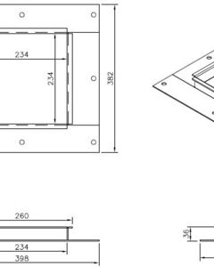 Inlet 240x240 K100 / K100K60 M&M